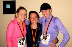 3 medals, 3 PRs. 39.3 miles total. Also, I look gross. 